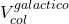 V_{col}^{galactico}