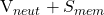 $V_{neut}+S_{mem}$