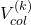 V_{col}^{(k)}