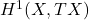 H^1(X, TX)
