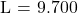 $L = 9.700$