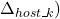 \Delta_{host\_k})