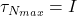 \tau_{N_{max}} = I