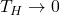 T_H \to 0