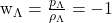   w_{\Lambda} = \frac{p_{\Lambda}}{\rho_{\Lambda}} = -1 