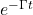 e^{-\Gamma t}