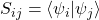 S_{ij} = \langle \psi_i | \psi_j \rangle
