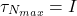 \[\tau_{N_{max}} = I\]
