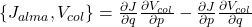 \{J_{alma}, V_{col}\} = \frac{\partial J}{\partial q}\frac{\partial V_{col}}{\partial p} - \frac{\partial J}{\partial p}\frac{\partial V_{col}}{\partial q}