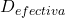D_{efectiva}