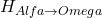 H_{Alfa \rightarrow Omega}