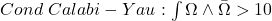 Cond\ Calabi-Yau: \int \Omega\wedge\bar{\Omega} > 10