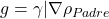 g = \gamma |\nabla \rho_{Padre}