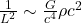 \frac{1}{L^2} \sim \frac{G}{c^4} \rho c^2