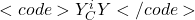<code>Y^i_CY</code>