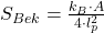 S_{Bek} = \frac{k_B \cdot A}{4 \cdot l_p^2}