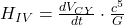 H_{IV} = \frac{dV_{CY}}{dt} \cdot \frac{c^5}{G}