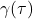 \gamma(\tau)