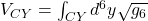 V_{CY} = \int_{CY} d^6y \sqrt{g_6}