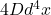 4D d^4x