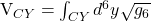   V_{CY} = \int_{CY} d^6y \sqrt{g_6}