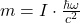 m = I \cdot \frac{\hbar \omega}{c^2}