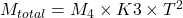 M_{total} = M_4 \times K3 \times T^2