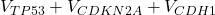 V_{TP53} + V_{CDKN2A} + V_{CDH1}