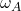 \omega_A