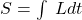 S = \int\; L dt