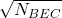 \sqrt{N_{BEC}}