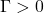 \Gamma > 0