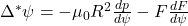  \Delta^* \psi = -\mu_0 R^2 \frac{dp}{d\psi} - F\frac{dF}{d\psi} 