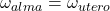 \omega_{alma} = \omega_{utero}
