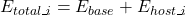 E_{total\_i} = E_{base} + E_{host\_i}