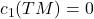 c_1(TM) = 0