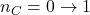 n_C=0 \rightarrow 1