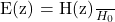   E(z) = \frac{H(z)}{H_0}