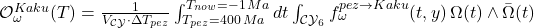  \mathcal{O}_{\omega}^{Kaku}(T) = \frac{1}{V_{\mathcal{CY}} \cdot \Delta T_{pez}} \int_{T_{pez}=400\,Ma}^{T_{now}=-1\,Ma} dt \int_{\mathcal{CY}_6} f_{\omega}^{pez \to Kaku}(t,y) \, \Omega(t) \wedge \bar{\Omega}(t) 