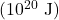 ($10^{20}$ J)