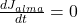 \frac{dJ_{alma}}{dt} = 0