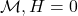 $${ \mathcal{M}, H } = 0$$