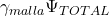 \gamma_{malla} \Psi_{TOTAL}