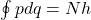\oint p dq = N h