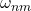 \omega_{nm}