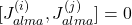 [J_{alma}^{(i)}, J_{alma}^{(j)}] = 0